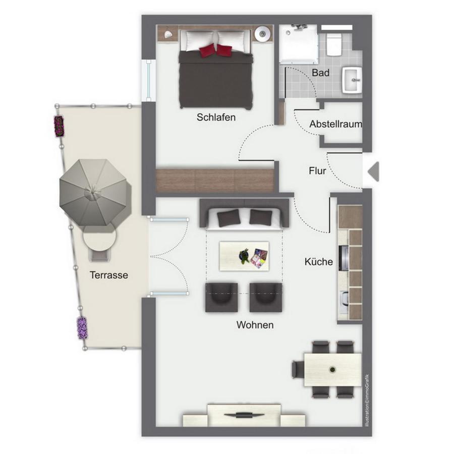Seebach Wohnung 06 博尔滕哈根 外观 照片